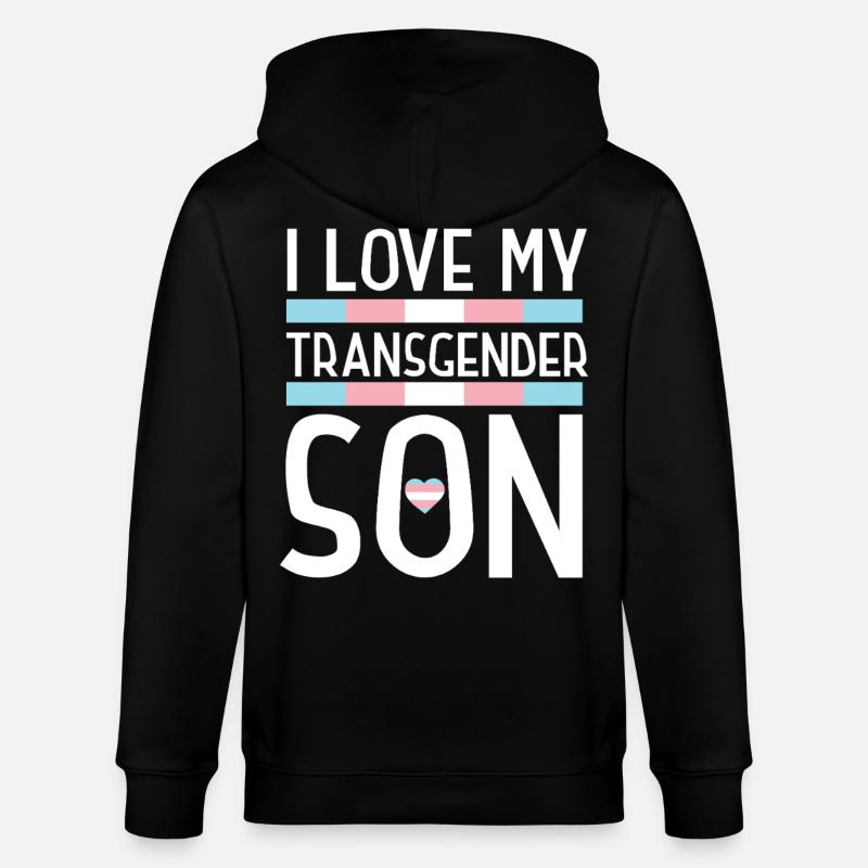 Fierté LGBT transgenre - Veste à capuche bio CULTIVATOR Stanley/Stella Unisexe - noir
