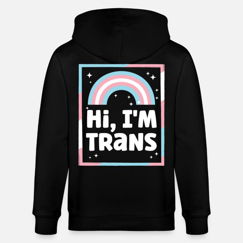 Transgender Trans LGBT Pride - Stanley/Stella Unisex Bio-Kapuzenjacke CULTIVATOR  - Schwarz
