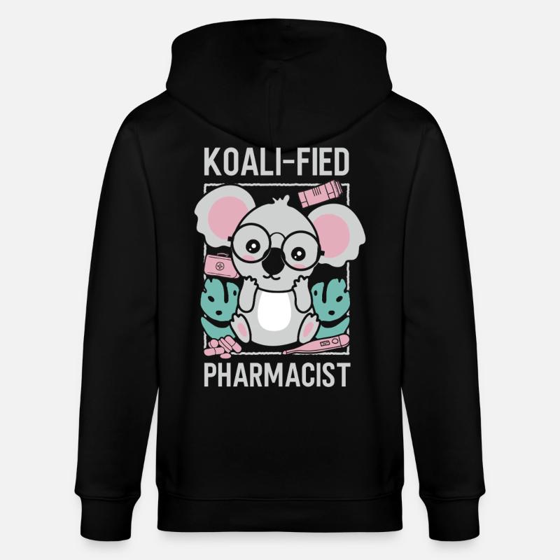 Pharmacy Tech Technician - Stanley/Stella CULTIVATOR  Unisex Organic Hooded Jacket - black