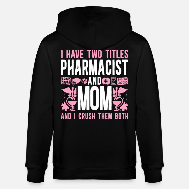 Pharmacy Tech Technician - Stanley/Stella CULTIVATOR  Unisex Organic Hooded Jacket - black