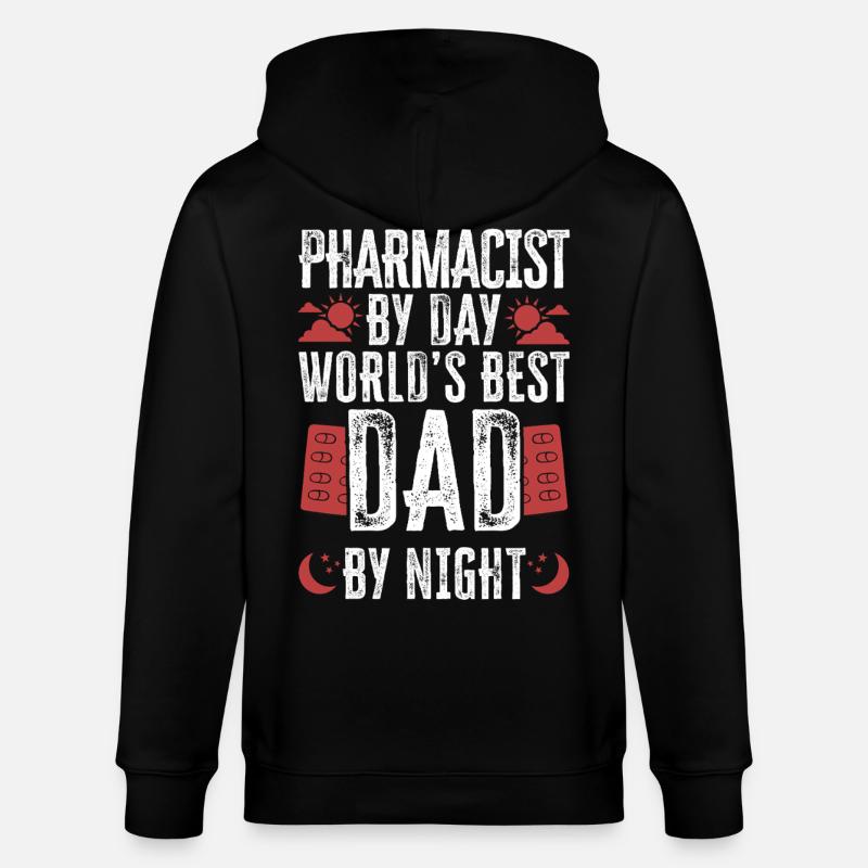 Pharmacy Tech Technician - Stanley/Stella Unisex Bio-Kapuzenjacke CULTIVATOR  - Schwarz