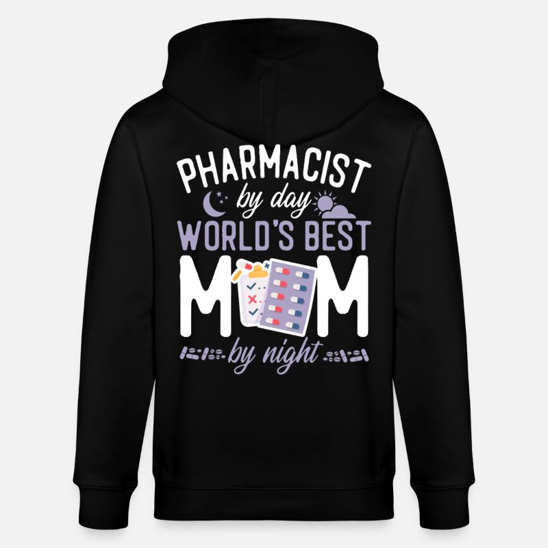 Pharmacy Tech Technician - Stanley/Stella Unisex Bio-Kapuzenjacke CULTIVATOR  - Schwarz