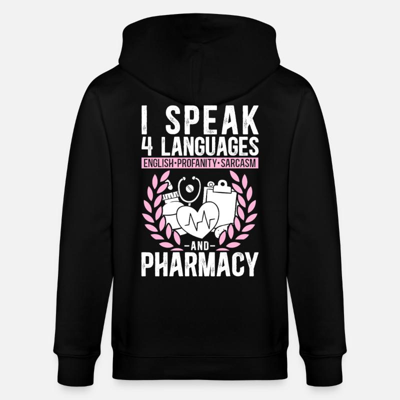 Technicien en pharmacie - Veste à capuche bio CULTIVATOR Stanley/Stella Unisexe - noir