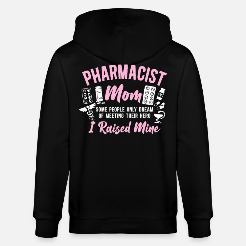 Pharmacy Tech Technician - Stanley/Stella CULTIVATOR  Unisex Organic Hooded Jacket - black