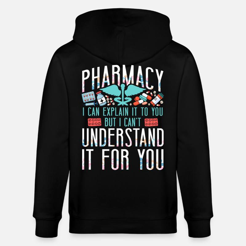 Pharmacy Tech Technician - Stanley/Stella Unisex Bio-Kapuzenjacke CULTIVATOR  - Schwarz
