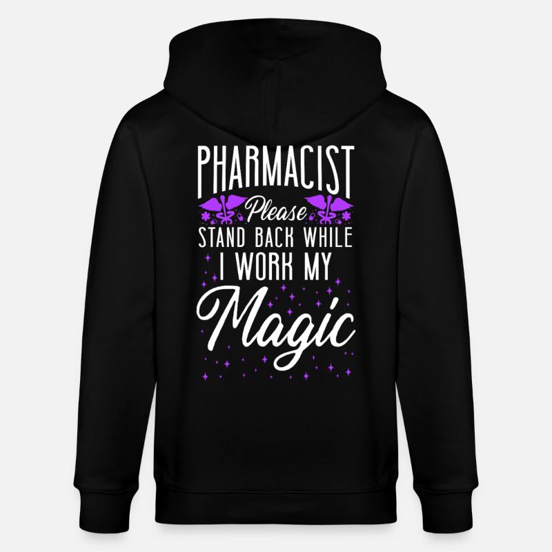 Technicien en pharmacie - Veste à capuche bio CULTIVATOR Stanley/Stella Unisexe - noir