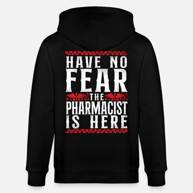 Pharmacy Tech Technician - Stanley/Stella CULTIVATOR  Unisex Organic Hooded Jacket - black