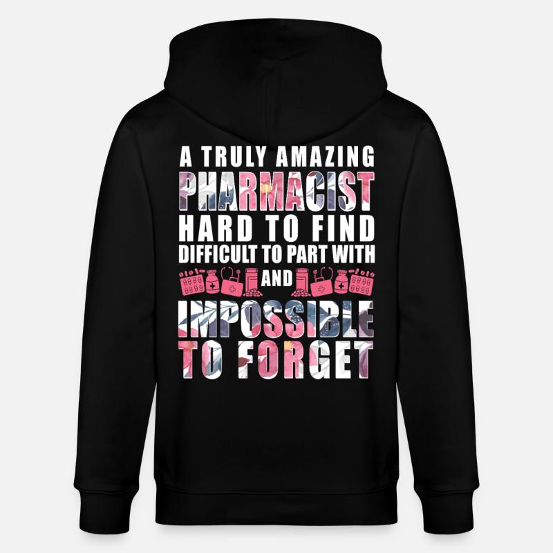 Pharmacy Tech Technician - Stanley/Stella CULTIVATOR  Unisex Organic Hooded Jacket - black