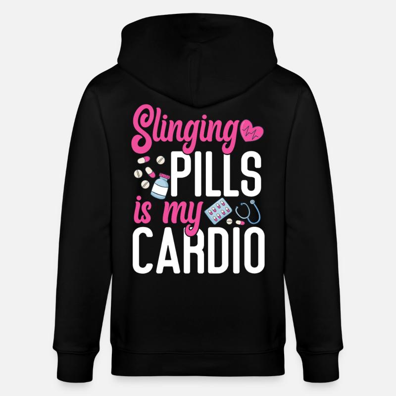 Technicien en pharmacie - Veste à capuche bio CULTIVATOR Stanley/Stella Unisexe - noir