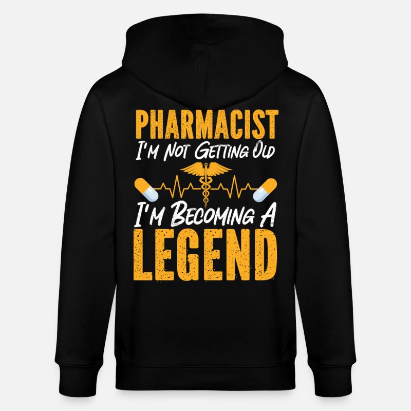 Pharmacy Tech Technician - Stanley/Stella Unisex Bio-Kapuzenjacke CULTIVATOR  - Schwarz