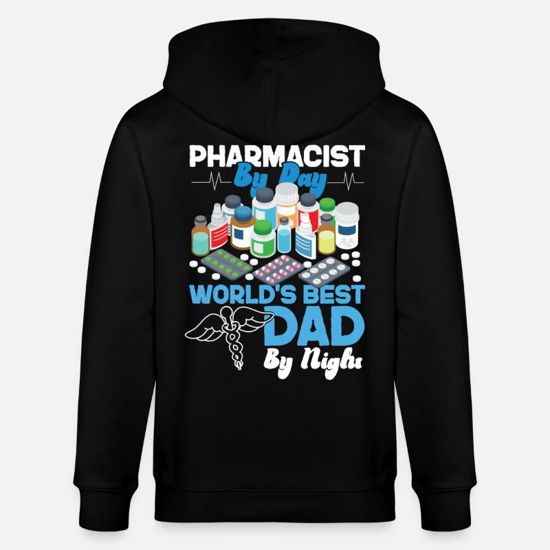 Pharmacy Tech Technician - Stanley/Stella Unisex Bio-Kapuzenjacke CULTIVATOR  - Schwarz