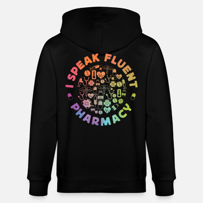 Pharmacy Tech Technician - Stanley/Stella CULTIVATOR  Unisex Organic Hooded Jacket - black