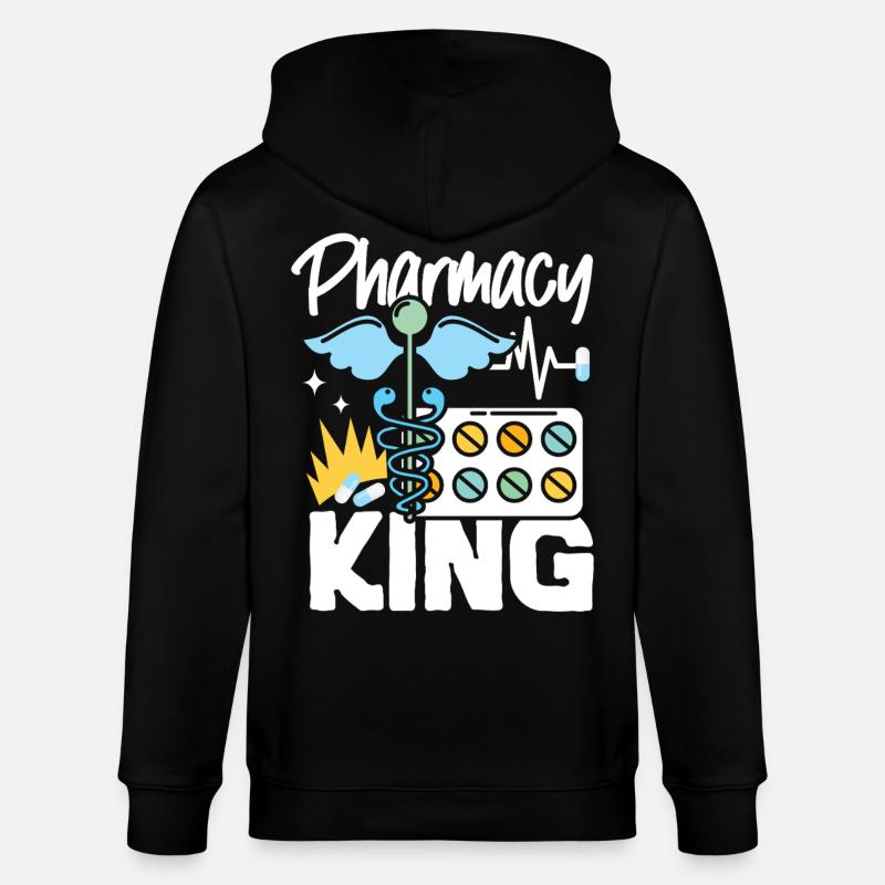 Pharmacy Tech Technician - Stanley/Stella Unisex Bio-Kapuzenjacke CULTIVATOR  - Schwarz