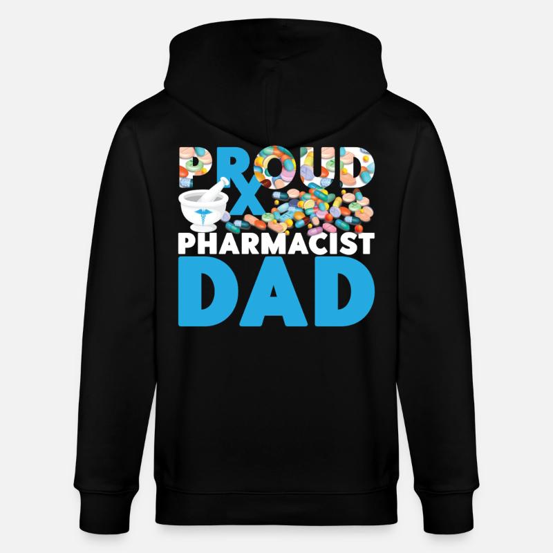 Pharmacy Tech Technician - Stanley/Stella Unisex Bio-Kapuzenjacke CULTIVATOR  - Schwarz