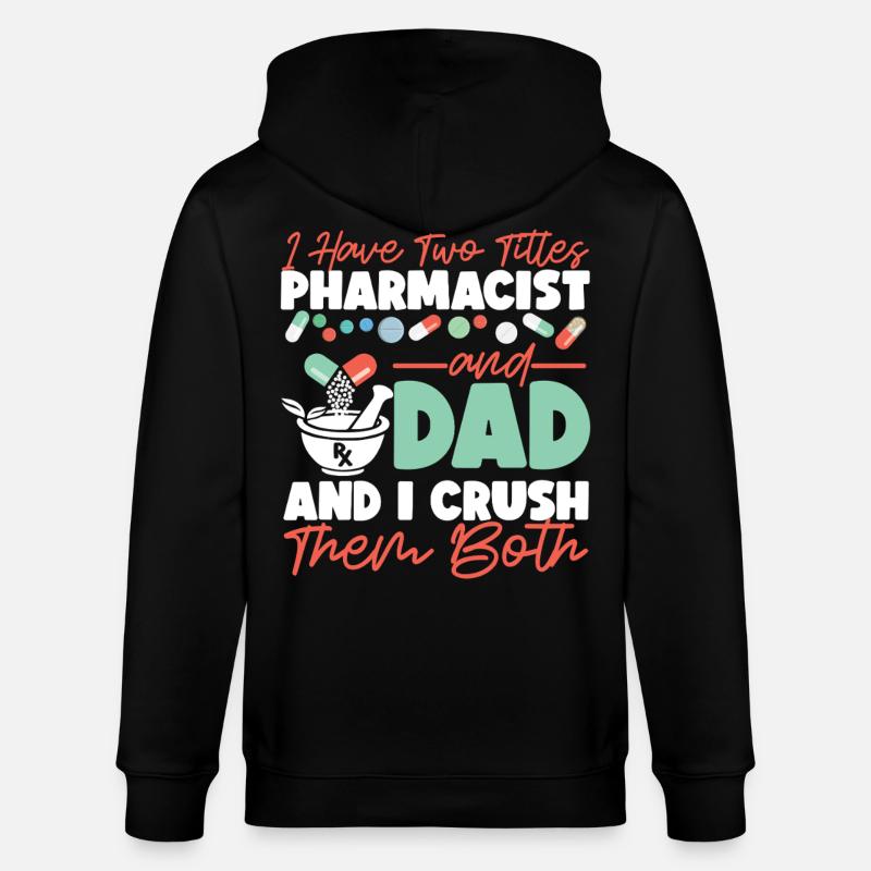 Pharmacy Tech Technician - Stanley/Stella Unisex Bio-Kapuzenjacke CULTIVATOR - Schwarz
