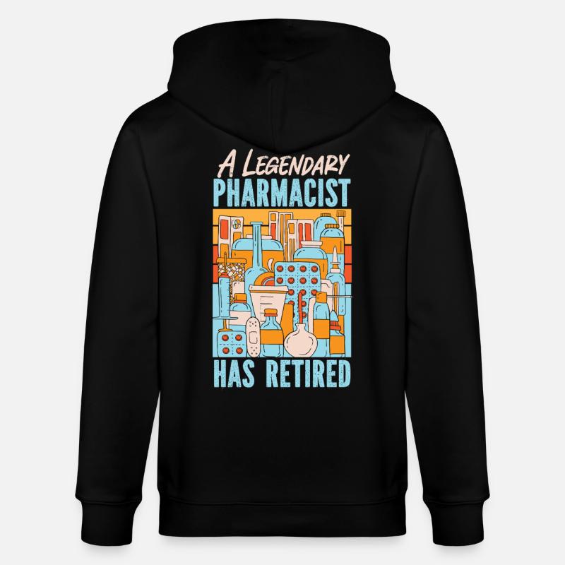 Pharmacy Tech Technician - Stanley/Stella Unisex Bio-Kapuzenjacke CULTIVATOR - Schwarz