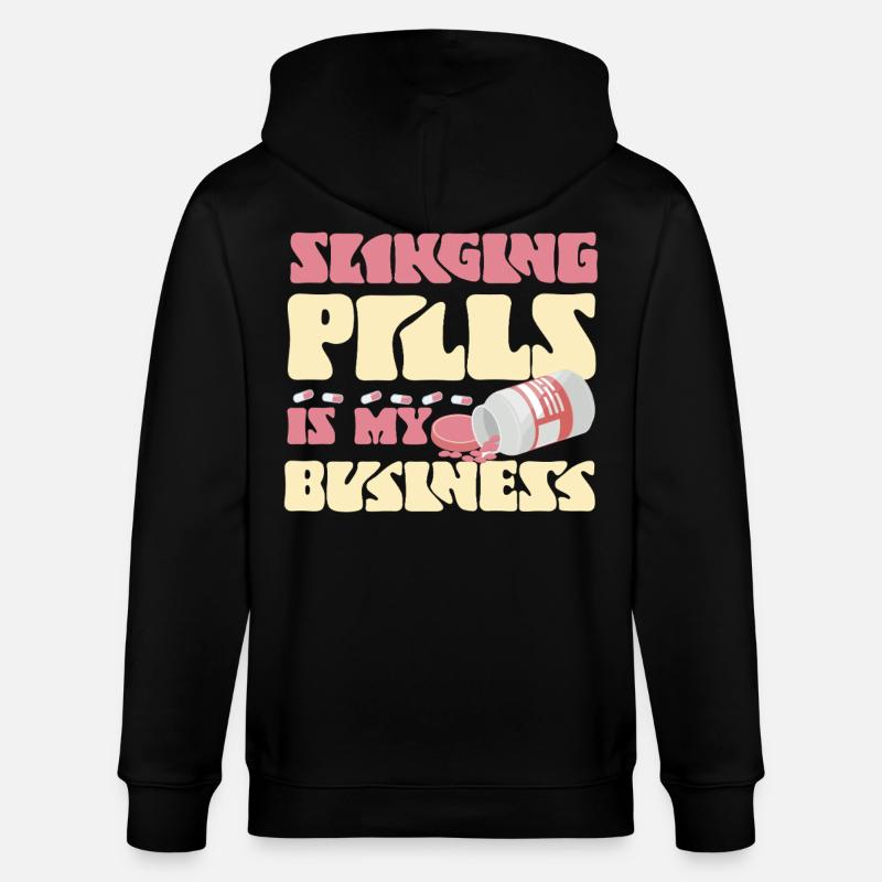 Pharmacy Tech Technician - Stanley/Stella Unisex Bio-Kapuzenjacke CULTIVATOR  - Schwarz