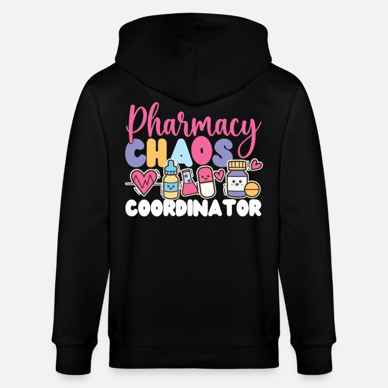 Pharmacy Tech Technician - Stanley/Stella Unisex Bio-Kapuzenjacke CULTIVATOR - Schwarz