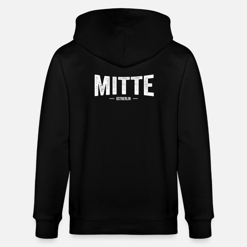 MITTE Ostberlin - Stanley/Stella Unisex Bio-Kapuzenjacke CULTIVATOR  - Schwarz