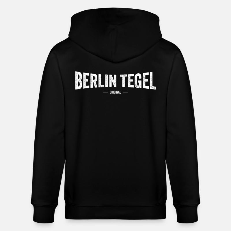 Berlin Tegel Original - Stanley/Stella Unisex Bio-Kapuzenjacke CULTIVATOR - Schwarz