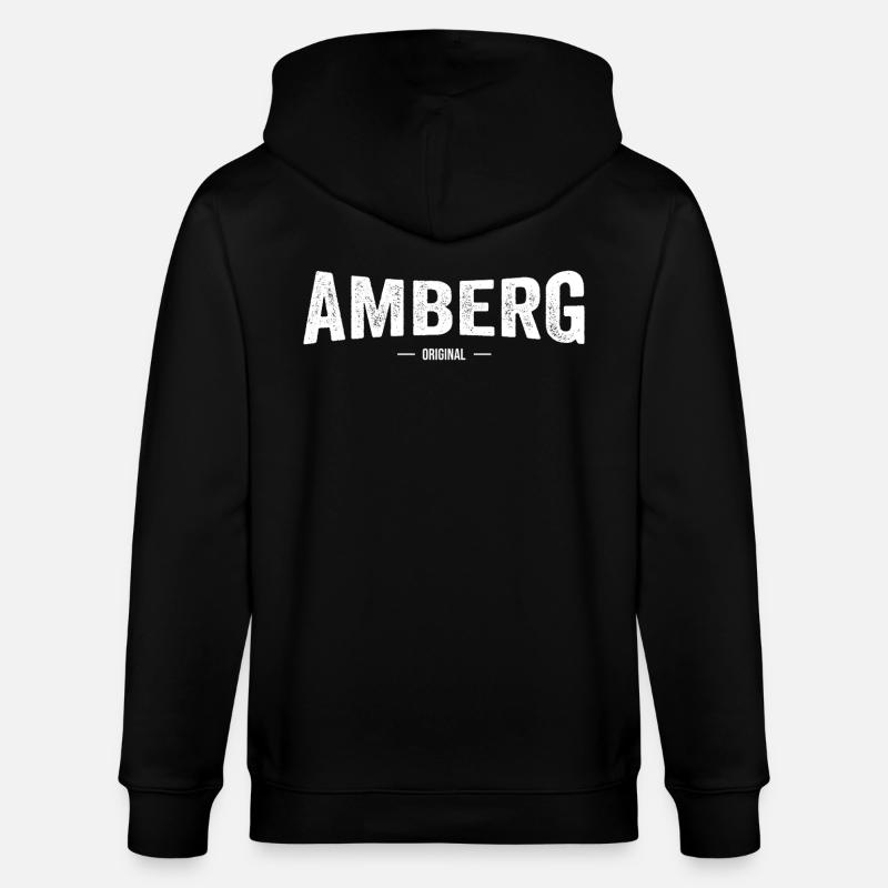 Amberg Original - Stanley/Stella Unisex Bio-Kapuzenjacke CULTIVATOR - Schwarz