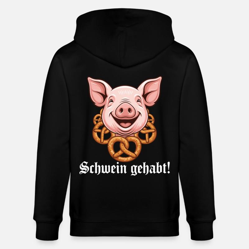 Cochon avait ! - Veste à capuche bio CULTIVATOR Stanley/Stella Unisexe - noir