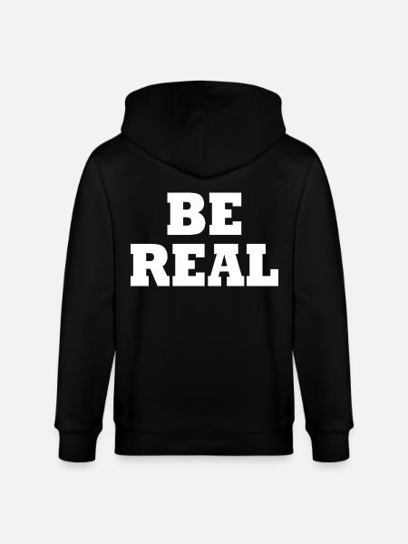 Be real - Veste à capuche bio CULTIVATOR Stanley/Stella Unisexe - noir