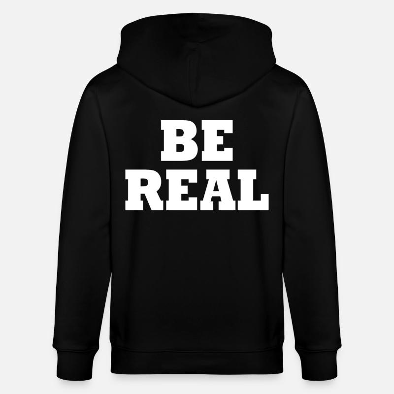 Be real - Veste à capuche bio CULTIVATOR Stanley/Stella Unisexe - noir