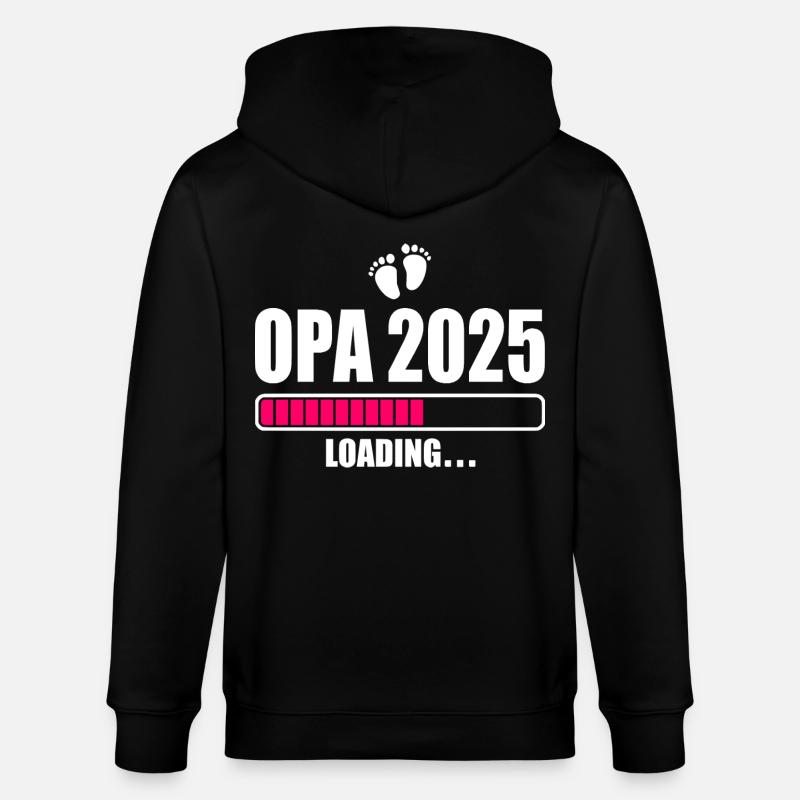 Opa 2025 - Stanley/Stella Unisex Bio-Kapuzenjacke CULTIVATOR - Schwarz