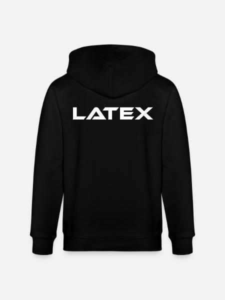 Font Design "Latex" - Stanley/Stella CULTIVATOR Unisex Organic Hooded Jacket - black