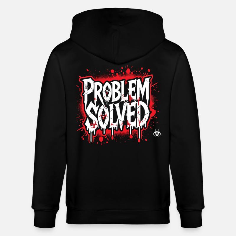 Shocking Solution - Problem Solved - Stanley/Stella CULTIVATOR  Unisex Organic Hooded Jacket - black