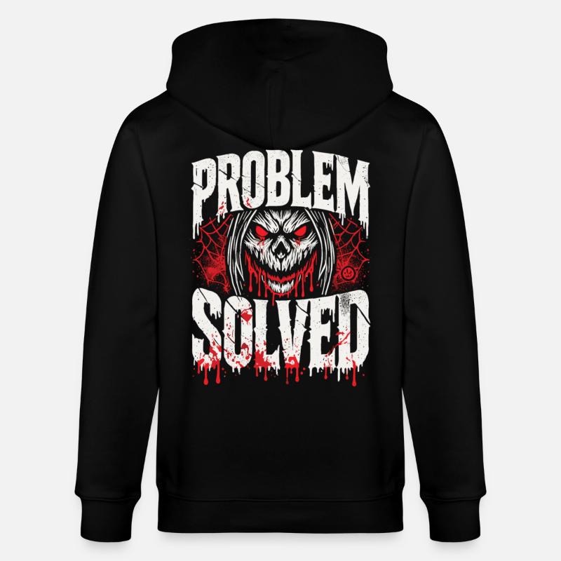 Foutue solution - Problème résolu - Veste à capuche bio CULTIVATOR Stanley/Stella Unisexe - noir