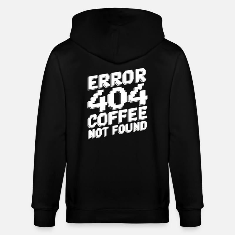 Erreur 404 café introuvable - Veste à capuche bio CULTIVATOR Stanley/Stella Unisexe - noir