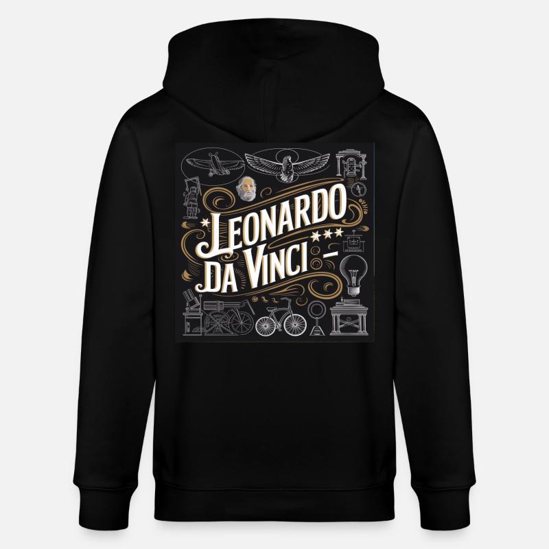 Patrimoine de l’humanité - Leonardo - Veste à capuche bio CULTIVATOR Stanley/Stella Unisexe - noir