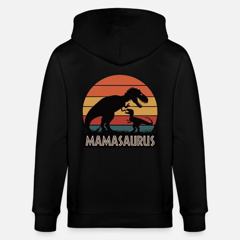 Mamasaurus - Stanley/Stella Unisex Bio-Kapuzenjacke CULTIVATOR  - Schwarz