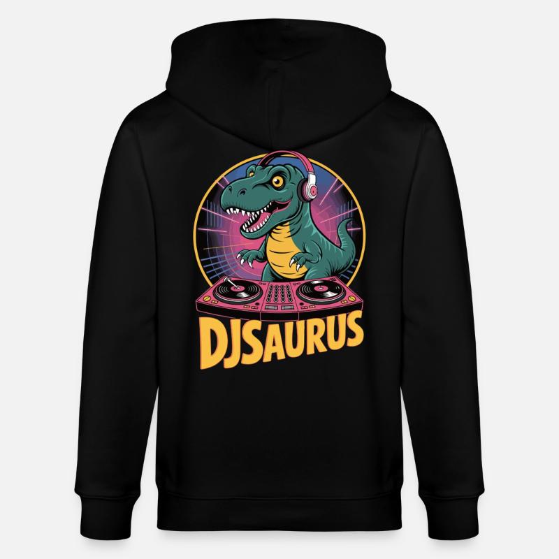 DJsaurus - Veste à capuche bio CULTIVATOR Stanley/Stella Unisexe - noir