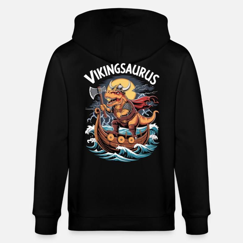Vikingsaurus - Stanley/Stella Unisex Bio-Kapuzenjacke CULTIVATOR  - Schwarz