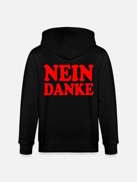 Nein danke - Stanley/Stella Unisex Bio-Kapuzenjacke CULTIVATOR - Schwarz