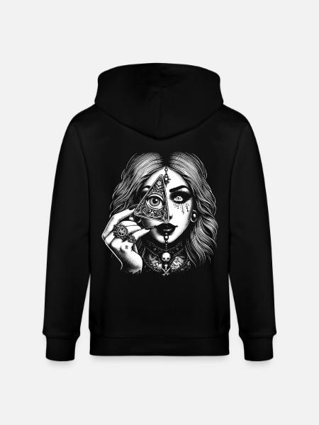 Ouija - Stanley/Stella CULTIVATOR Unisex Organic Hooded Jacket - black
