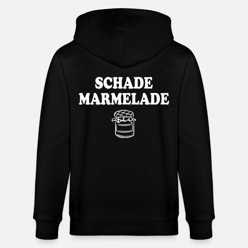 Schade Marmelade - Stanley/Stella Unisex Bio-Kapuzenjacke CULTIVATOR  - Schwarz