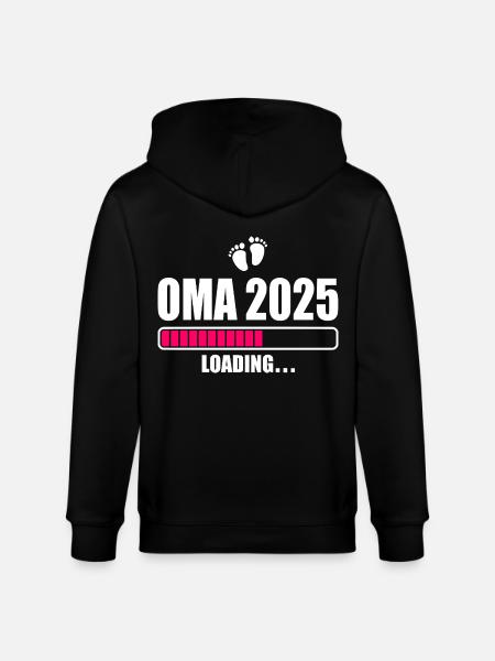 Oma 2025 - Stanley/Stella Unisex Bio-Kapuzenjacke CULTIVATOR  - Schwarz