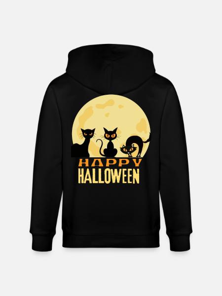 Happy Halloween - Stanley/Stella Unisex Bio-Kapuzenjacke CULTIVATOR  - Schwarz