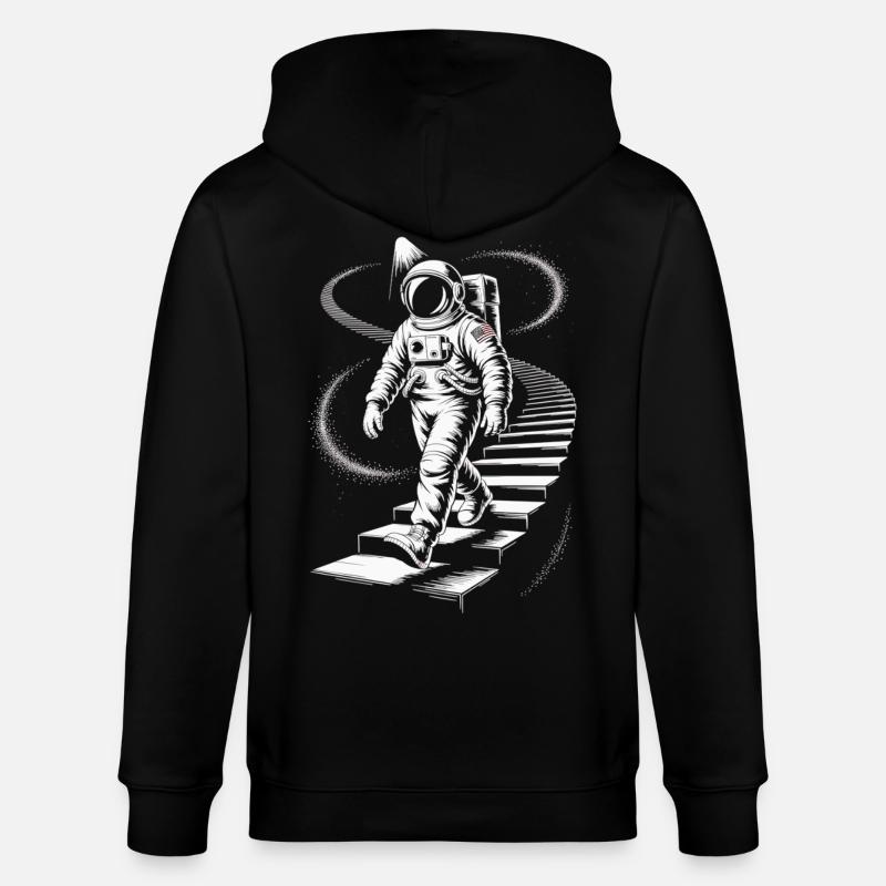 Astronaute Spacewalker Space Shirt - Veste à capuche bio CULTIVATOR Stanley/Stella Unisexe - noir