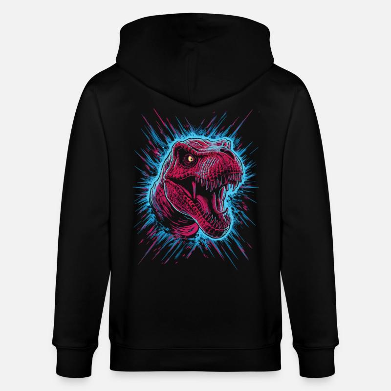 T-Rex Power pur - Stanley/Stella Unisex Bio-Kapuzenjacke CULTIVATOR  - Schwarz
