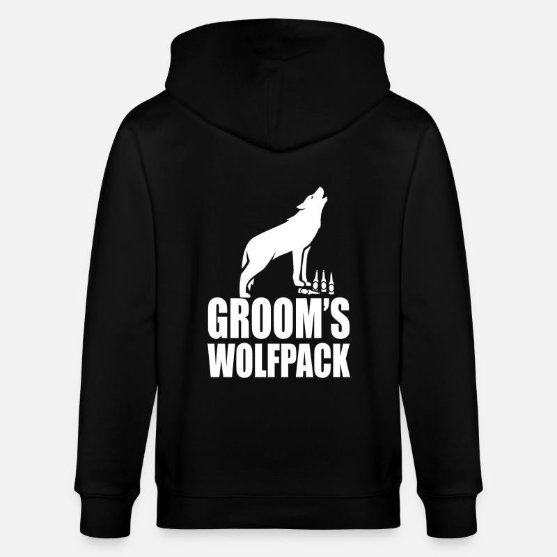 Wolfpack du marié - Veste à capuche bio CULTIVATOR Stanley/Stella Unisexe - noir