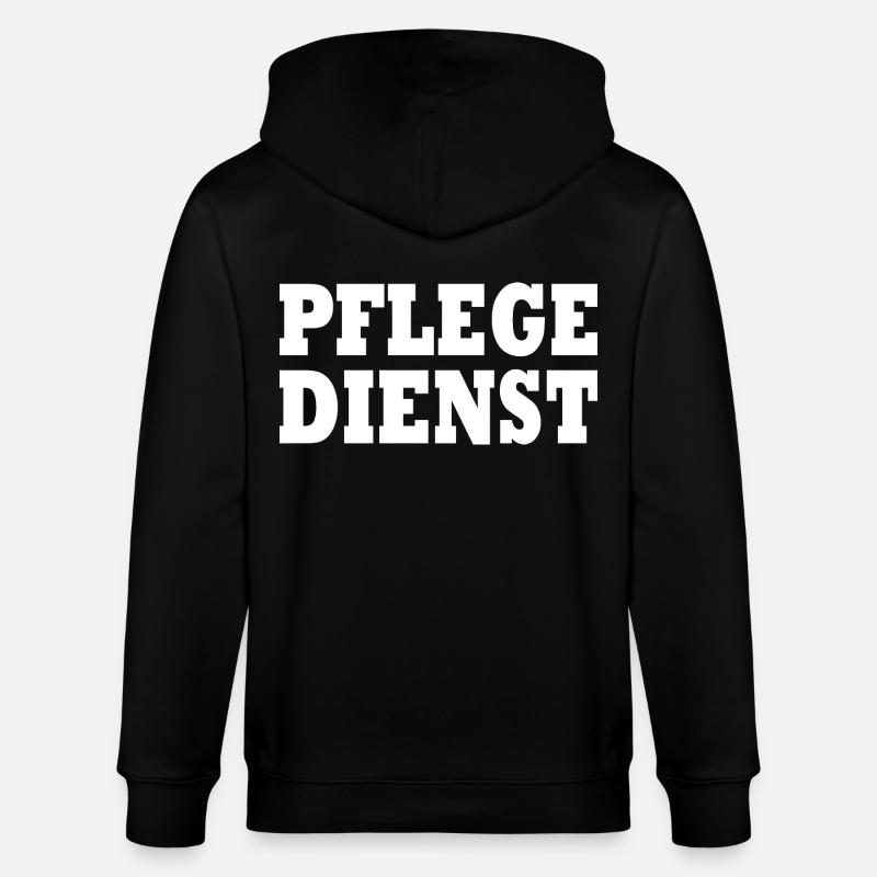 pflegedienst - Stanley/Stella Unisex Bio-Kapuzenjacke CULTIVATOR - Schwarz