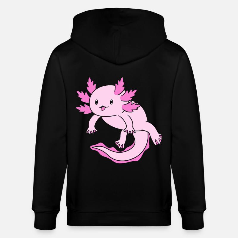 Axolotl - Veste à capuche bio CULTIVATOR Stanley/Stella Unisexe - noir