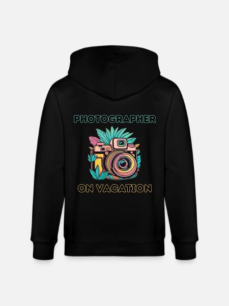 Fotograf im Urlaub - Stanley/Stella Unisex Bio-Kapuzenjacke CULTIVATOR - Schwarz