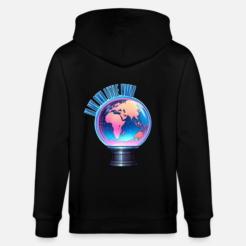 Dans mon petit monde - Veste à capuche bio CULTIVATOR Stanley/Stella Unisexe - noir