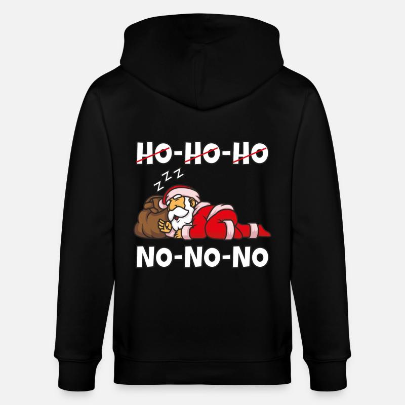 Fauler Weihnachtsmann - Stanley/Stella Unisex Bio-Kapuzenjacke CULTIVATOR  - Schwarz